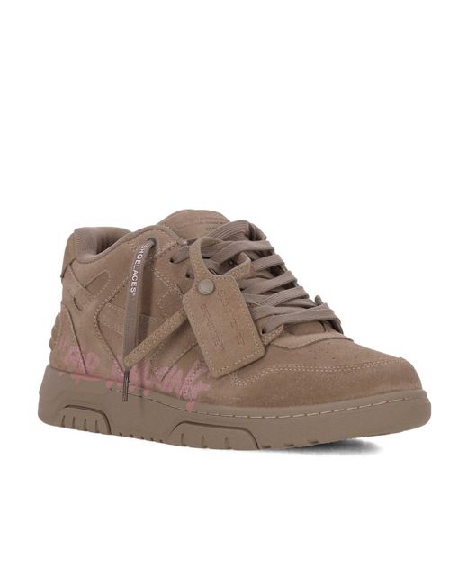 Off-White c/o Virgil Abloh Brown For Walking Lace-Up Sneakers for men