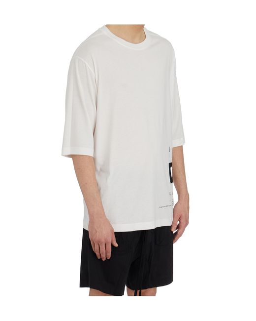 Thom Krom White Printed Graphic T-Shirt for men