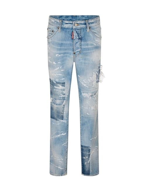 DSquared² Blue Solidcolor Jeans for men