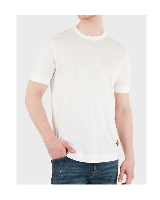 Emporio Armani White Logo T-Shirt for men