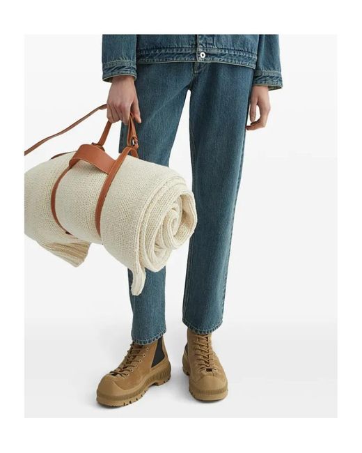 Jil Sander Blue Straight-Leg Slim-Cut Jeans