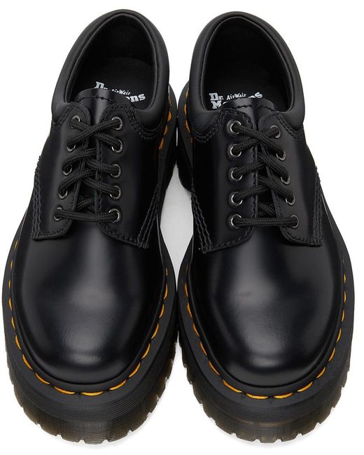 Dr. Martens Black 8053 Quad Lace-Up Platform Shoes