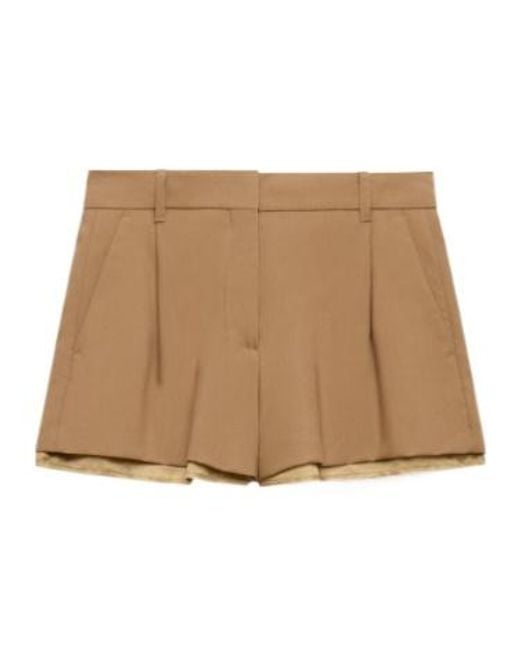 Marni Natural Pleated Shorts