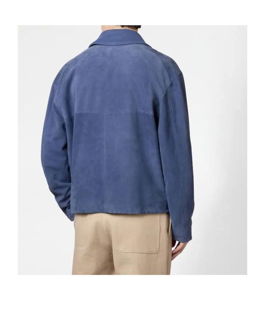Tod's Blue Long-Sleeved Casual Jacket for men