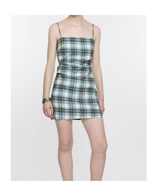 Acne Blue Suspender Dress