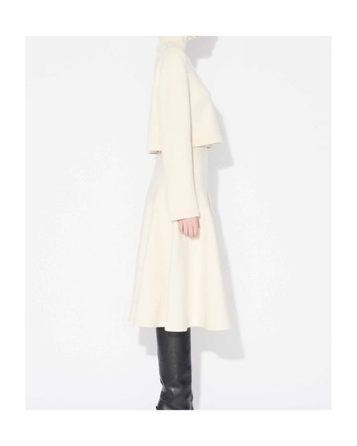 Alaïa Natural Roll-Neck Short Sweater