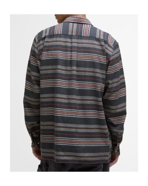 Barbour Gray Long Sleeve Shirt for men