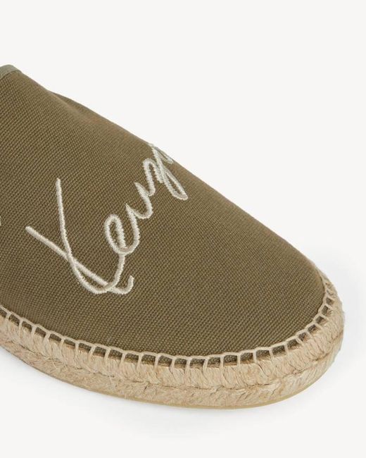 KENZO Green Signature' Espadrilles for men