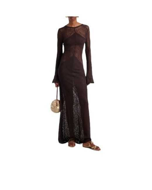 Manolo Blahnik Brown Elegant Cross-Strap Versatile Sandals