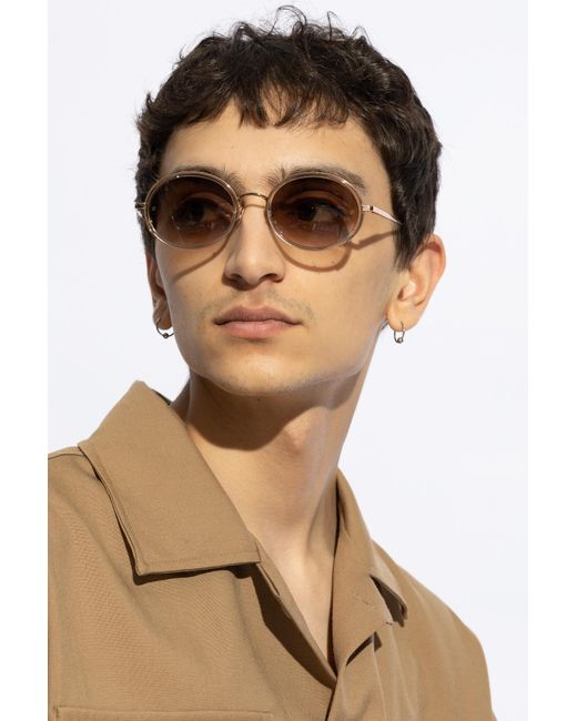 Linda Farrow Pink Finn Oval Frame Sunglasses for men