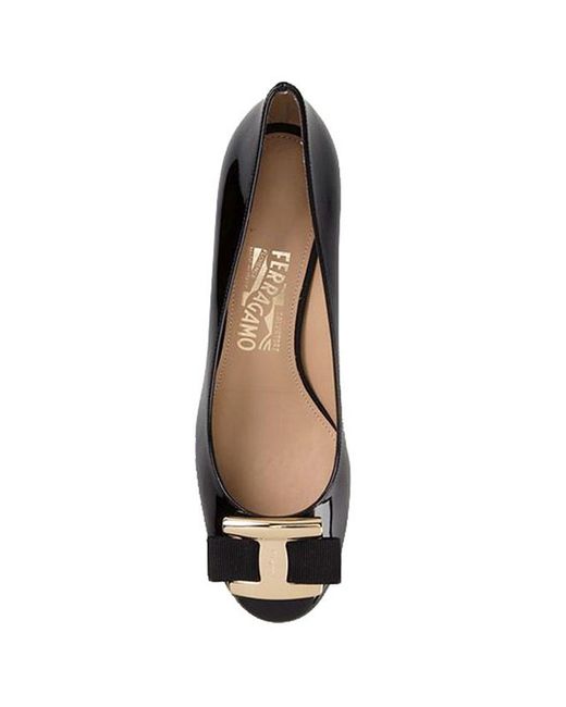 Ferragamo Black Bow High Heels