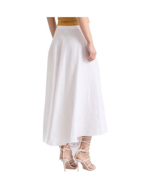 Marella White Flared Skirt