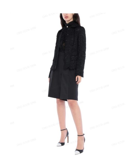 Dolce & Gabbana Black Singlebreasted Lace Blazer