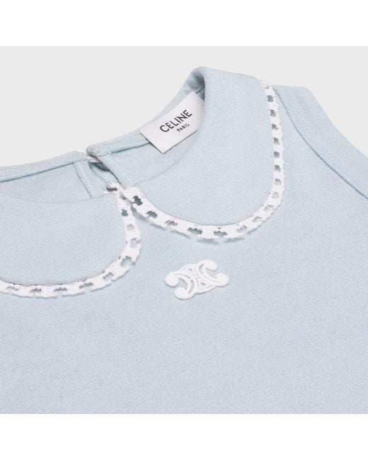 Céline Blue Triomphe Top