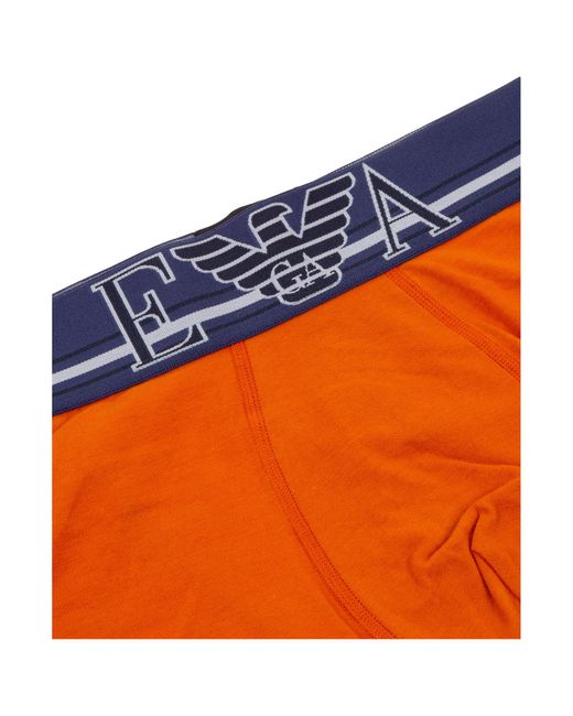Emporio Armani Orange Elastic Waist Underwear for men
