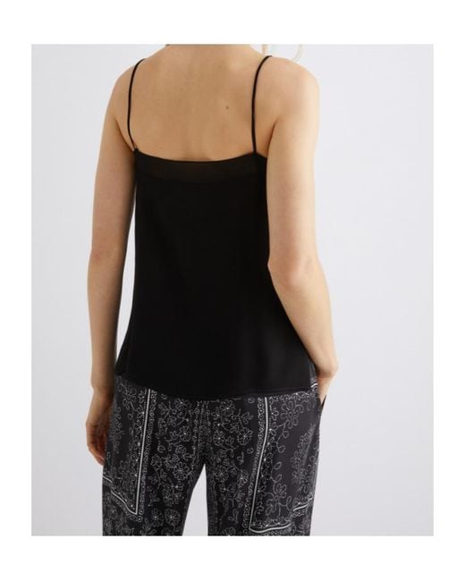 Marella Black Georgette Camisole Top