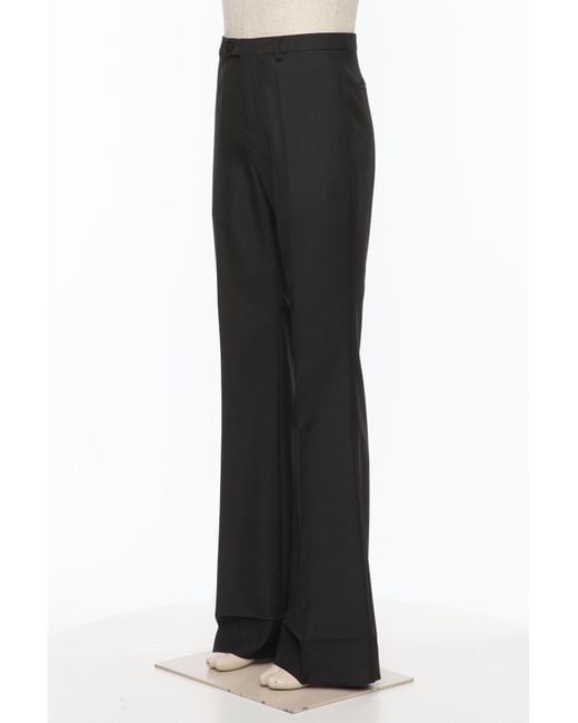 Valentino Black Pleat Detailed Flared Pants for men