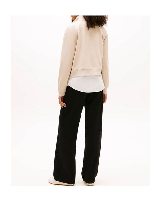 Tommy Hilfiger Natural Logo Zip-Up Sweatshirt