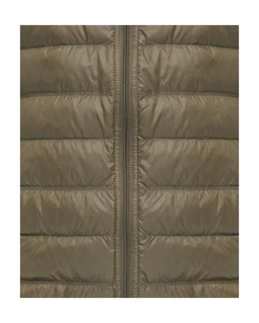 EA7 Green Logo Quilted Down Jacket for men