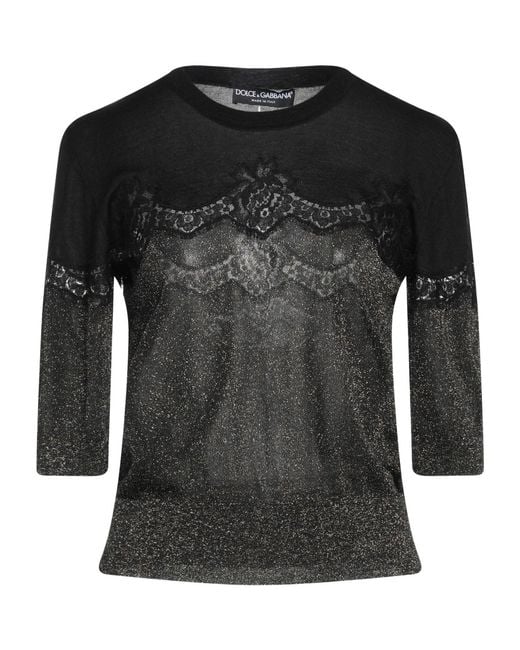 Dolce & Gabbana Black Two-Tone Jumper