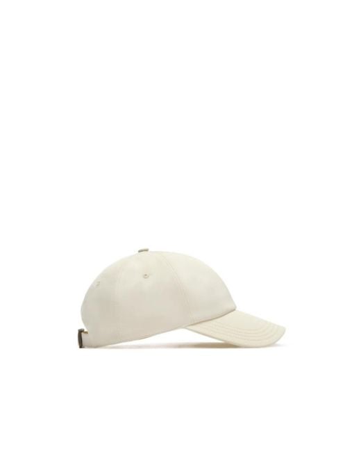 Burberry White Knight Tropical Gabardine Baseball Cap