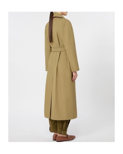 Max Mara Natural Long-Sleeved Trench Coat