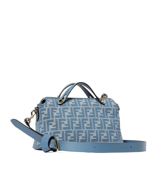 Fendi Blue By The Way Soft Medium Shoulder Bag