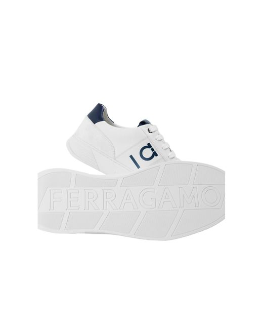 Ferragamo White Low-Top Trainers for men