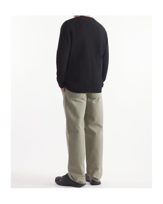 Maison Kitsuné Black Maison Kitsuné Bold Fox Head-Patch Button-Up Cardigan for men