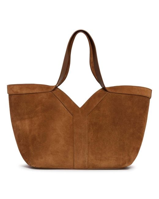 Saint Laurent Brown Bo Y Small Tote Bag