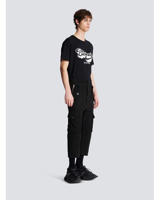 Balmain Black Cargo Trousers for men