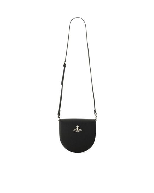 Vivienne Westwood White Logo Plaque Crossbody Bag