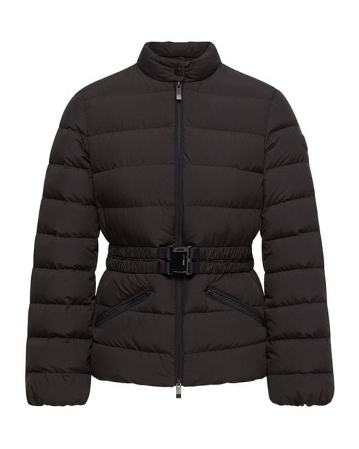 Moncler Black Esthetoque Belted Zip-Up Padded Jacket