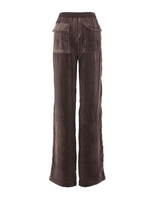 Rick Owens Brown Geth Belas Drawstring Trousers