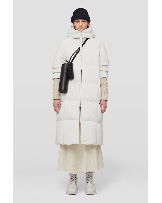 Jil Sander White Quilted Down Coat
