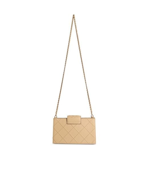 Tory Burch Metallic Fleming Mini Chain Wallet