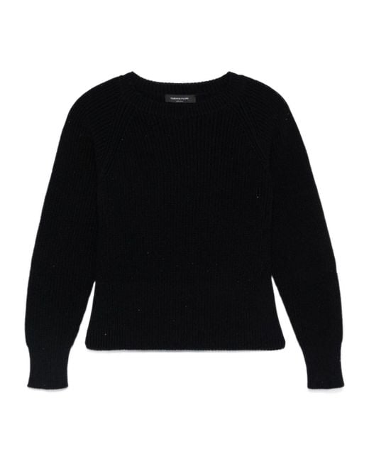 Fabiana Filippi Black Sequin-Embellished Sweater
