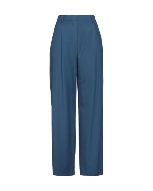 Burberry Blue Straight-Leg Trousers