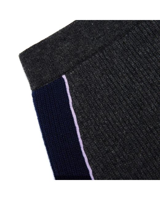 Self-Portrait Black Ribbed Knit Mini Skirt