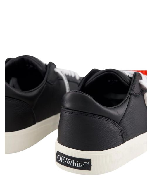 Off-White c/o Virgil Abloh Red New Low Vulcanized Lace-Up Sneakers for men