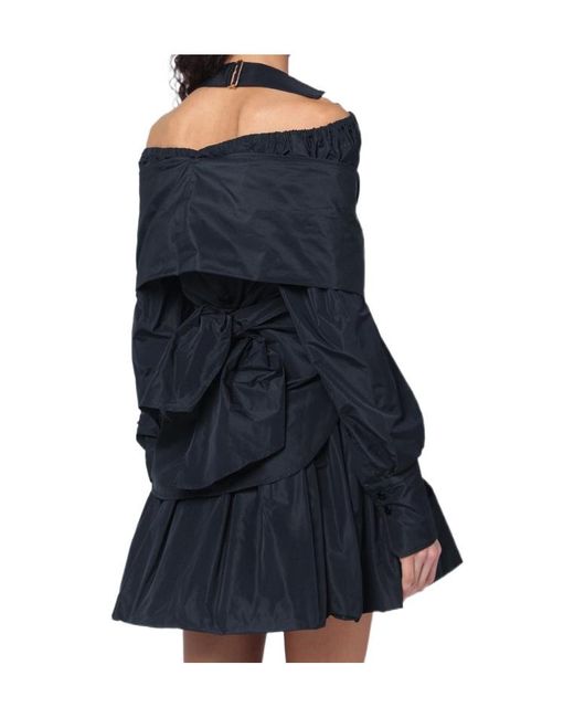 Patou Blue Wrap Blouse