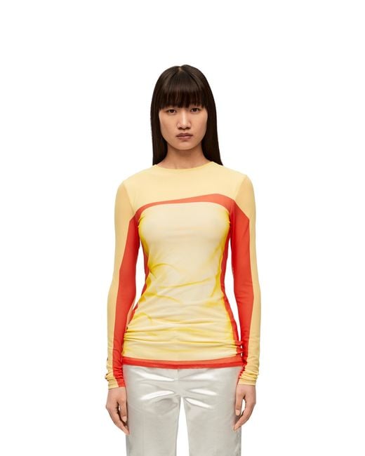 Loewe Yellow Long Sleeve Top