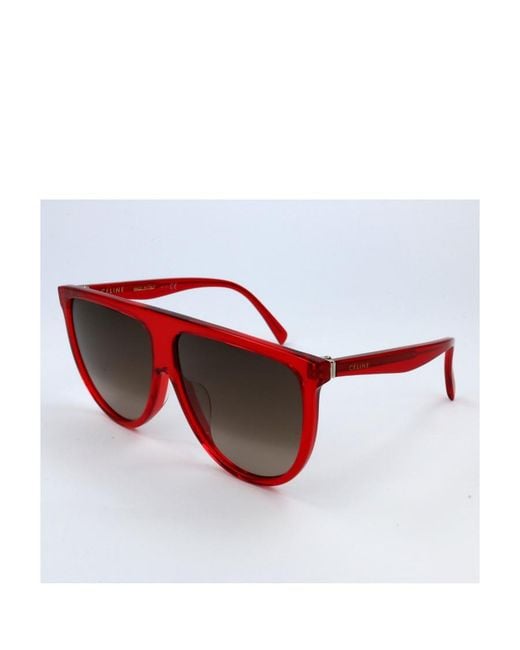 Céline Red Logo Logo Sunglasses