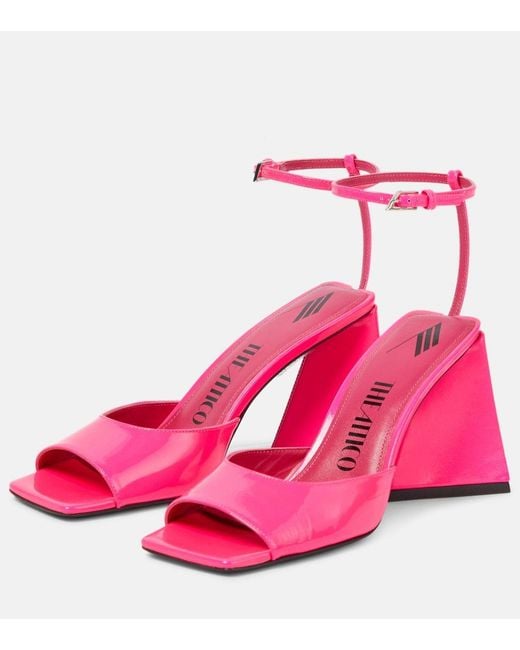 The Attico Pink Piper 85 Sandals