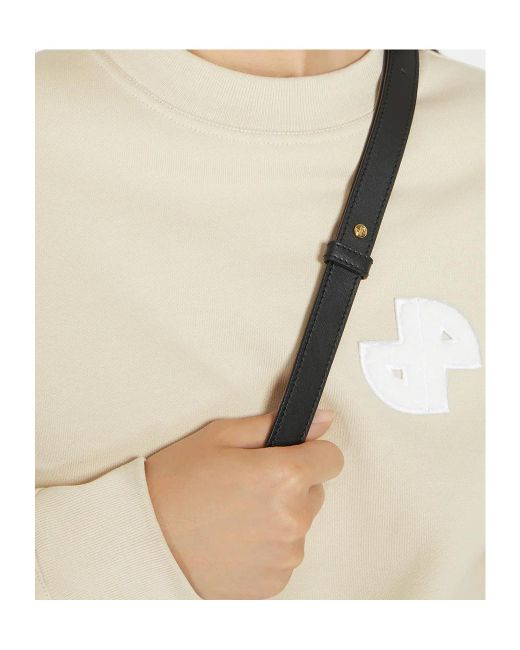 Patou Natural Crew Neck Long Sleeve Sweatshirt