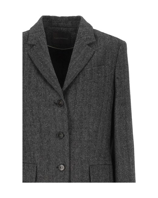 Lorena Antoniazzi Black Long-Sleeve Single-Breasted Jacket