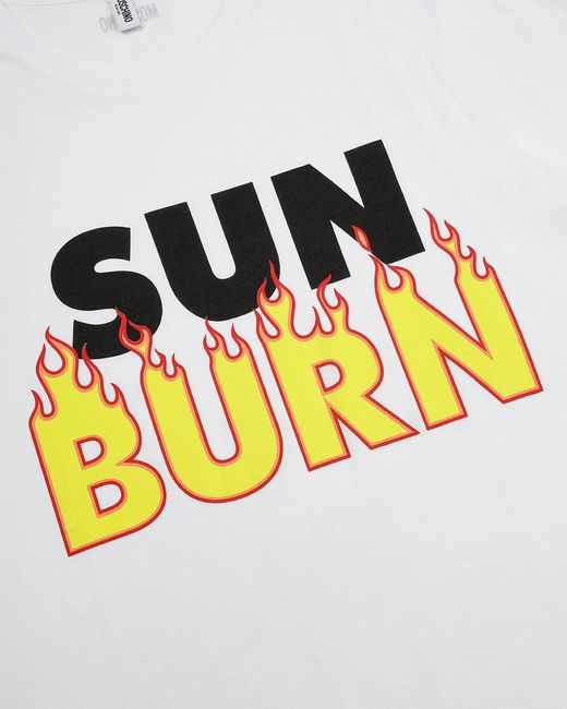 Moschino White Short-Sleeved T-Shirt for men