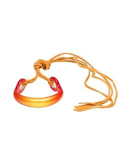 Isabel Marant Metallic Metal Leather Bracelet