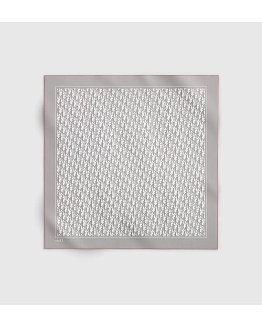 Dior Pink Monogram Border Scarf