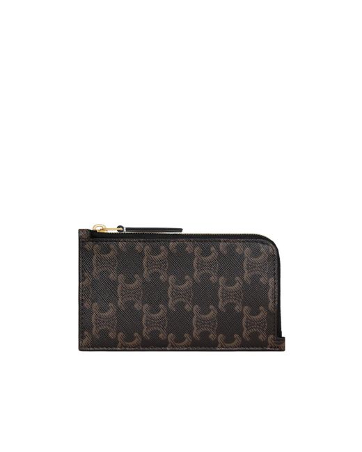 Céline Black Long Zipped Card Holder